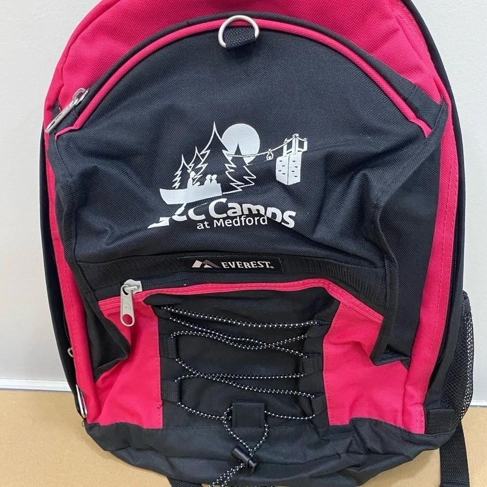 Everest Black and Pink Backpack